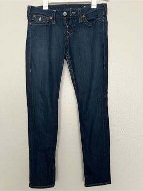 Like new True Religion Women's Skinny Jeans in Dark Blue